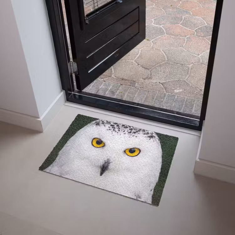 Sneeuwuil - Portret - Geel Deurmat klein -sfeer5