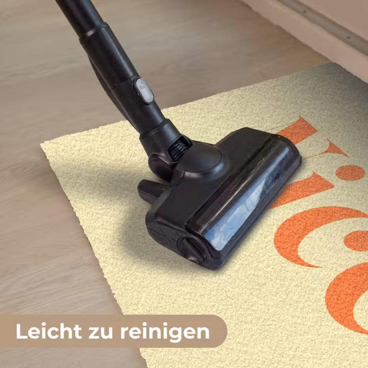 Nice - Oranje - Geel - Minimalistisch Deurmat klein -reinigen_DE