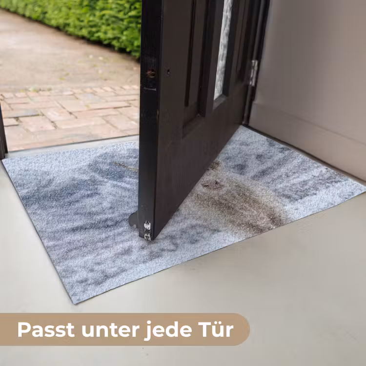 Schotse Hooglander - Sneeuw - Bergen - Winter Deurmat klein -USP_DE