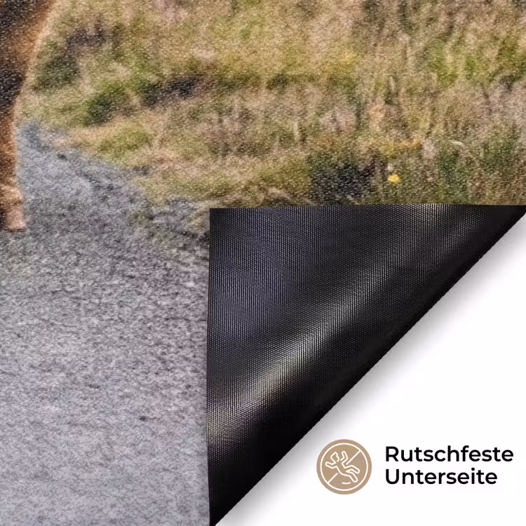 Schotse Hooglanders - Weg - Landschap - Kudde Deurmat klein -antislip_DE