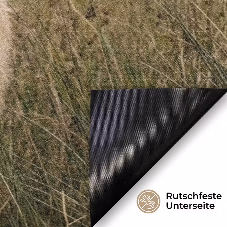 Schotse hooglander - Bergen - Grasveld Deurmat klein -antislip_DE
