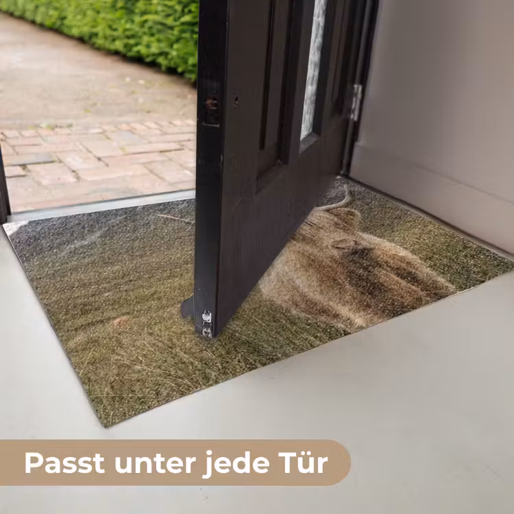 Schotse hooglander - Bergen - Grasveld Deurmat klein -USP_DE