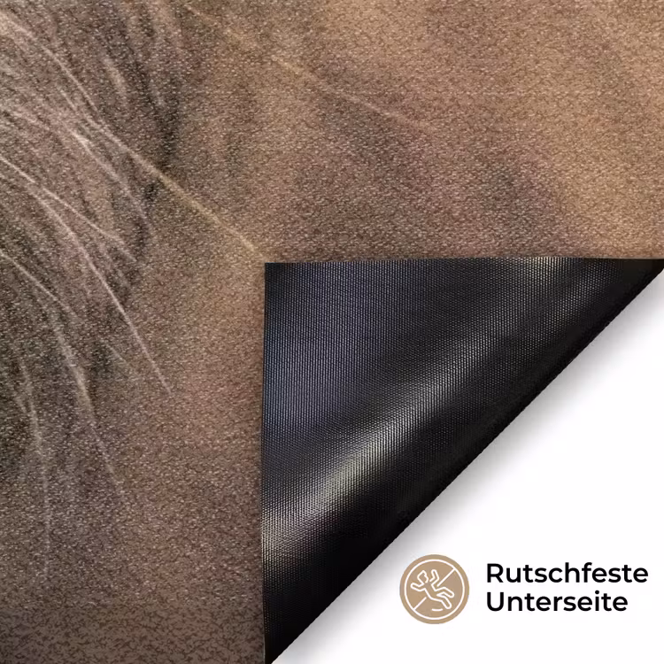Schotse hooglander - Neus - Bruin Deurmat klein -antislip_DE