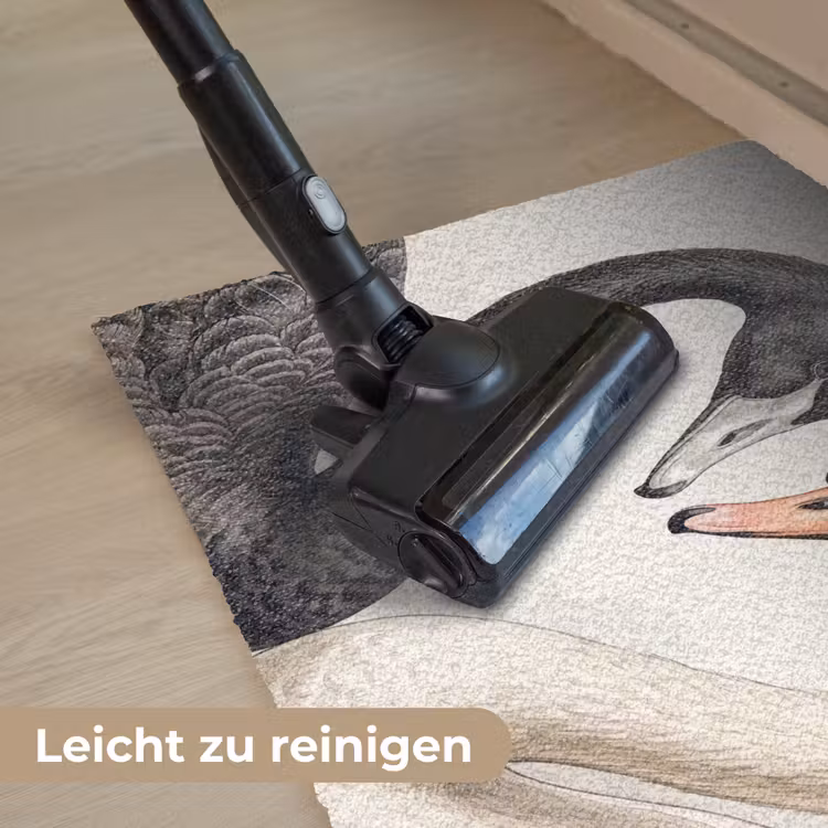 Zwanen - Hartvorm - Dieren Deurmat klein -reinigen_DE