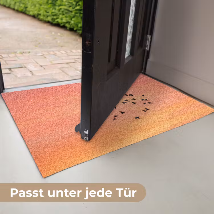 Zwerm - Vogels - Oranje Deurmat klein -USP_DE