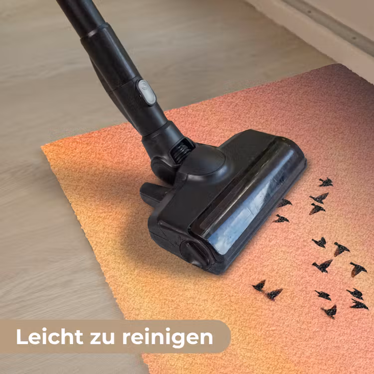 Zwerm - Vogels - Oranje Deurmat klein -reinigen_DE