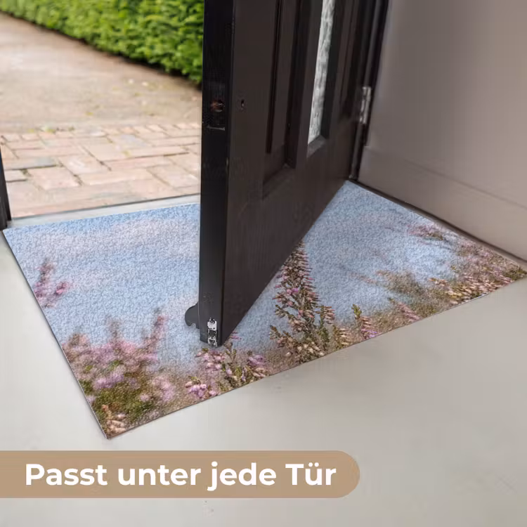 Roodborsttapuit - Heide - Paars - Natuur - Sfeervol Deurmat klein -USP_DE