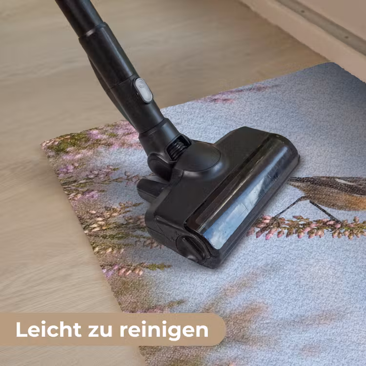 Roodborsttapuit - Heide - Paars - Natuur - Sfeervol Deurmat klein -reinigen_DE