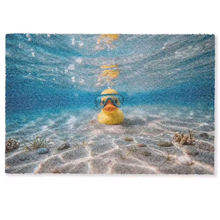Duikbril - Eend - Water Deurmat klein -zkaufland3d