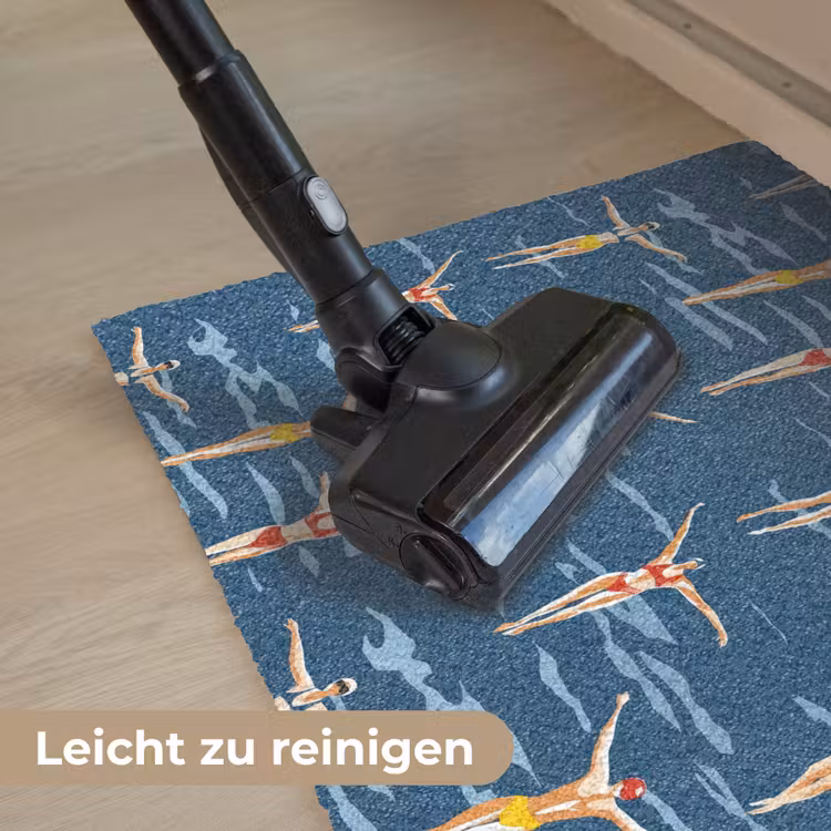 Zwemsters- Retro - Blauw Deurmat klein 898 -reinigen_DE