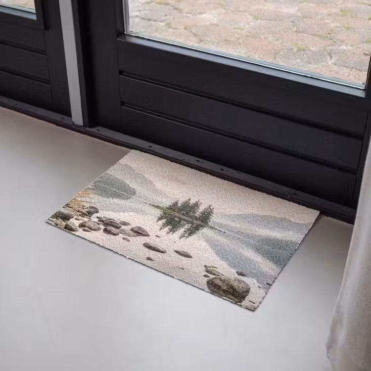 Meer - Bergen - Landschap - Groen Deurmat klein -sfeer2