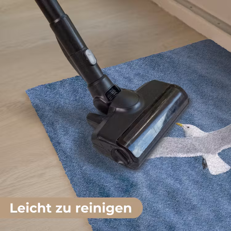 Zeemeeuw - Oceaan - Blauw Deurmat klein -reinigen_DE