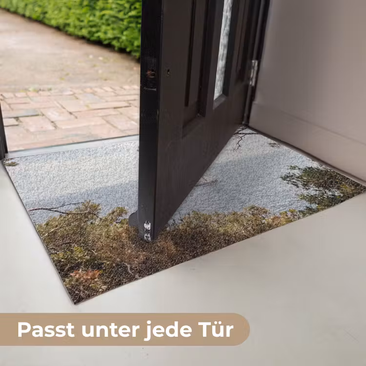Fußmatte - Segelboot – Bäume – Wasser - Zeilboot - bomen - water Deurmat klein