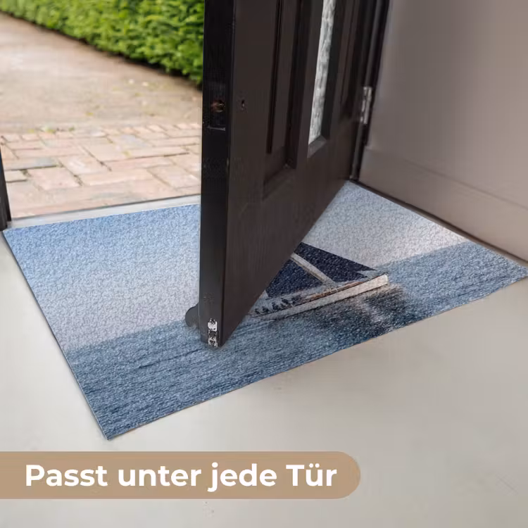 Zeilboot - Zee - Blauw Deurmat klein -USP_DE
