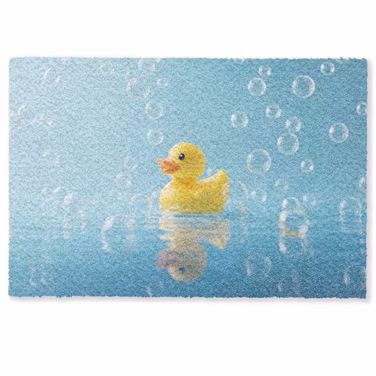 Bubbels - Badeend - Geel Deurmat klein -zkaufland3d