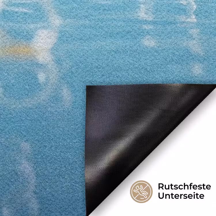 Bubbels - Badeend - Geel Deurmat klein -antislip_DE