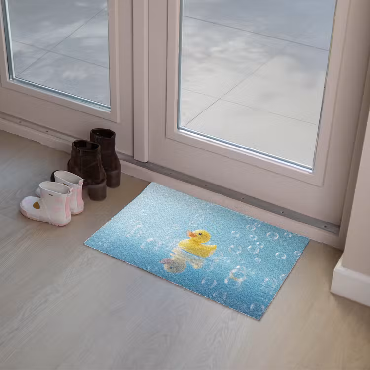 Bubbels - Badeend - Geel Deurmat klein -sfeer3