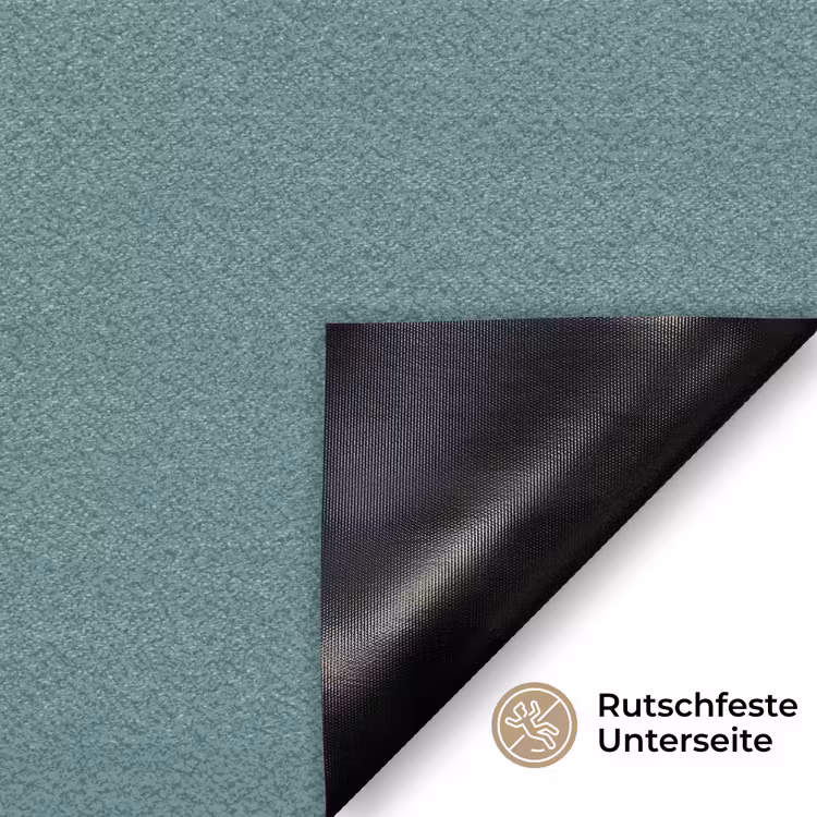 Serene - Teal - Blauw Deurmat klein 898 -antislip_DE