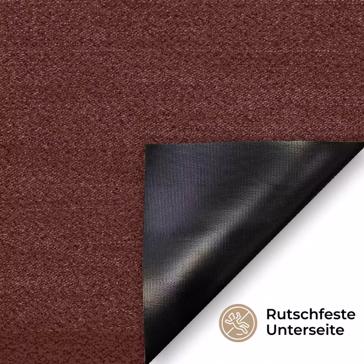 She plans she glows she achieves - Rood - Cursief Deurmat klein -antislip_DE