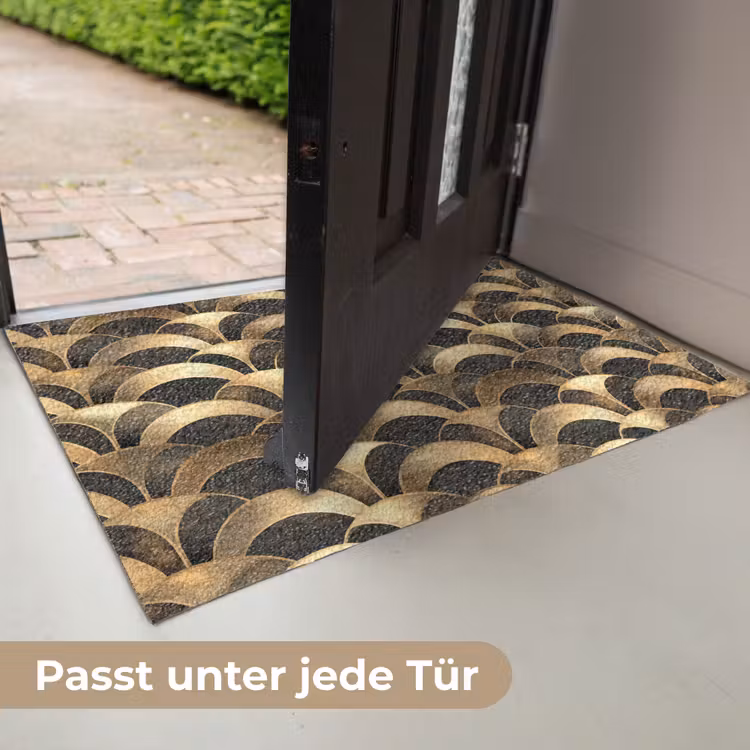 Schubben - Structuur - Goud Deurmat klein 898 -USP_DE