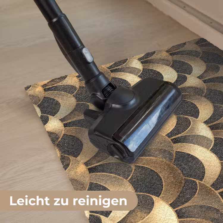 Schubben - Structuur - Goud Deurmat klein 898 -reinigen_DE