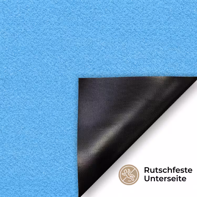 Sky - Blue - Blauw Deurmat klein 898 -antislip_DE