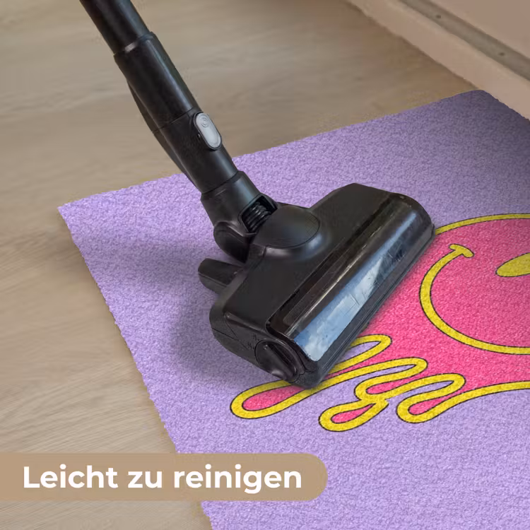 Smiley - Drip - Neon Deurmat klein -reinigen_DE