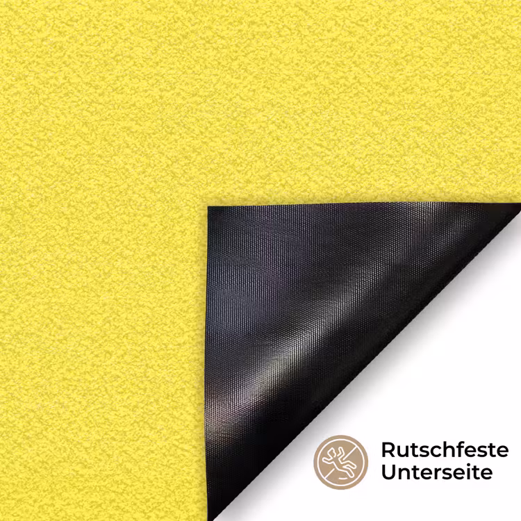 Soft - Custard - Geel Deurmat klein 898 -antislip_DE