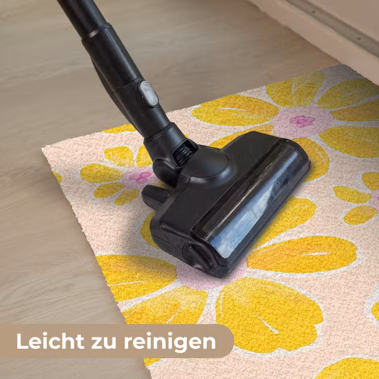 Zomers - Bloemen - Geel Deurmat klein 898 -reinigen_DE