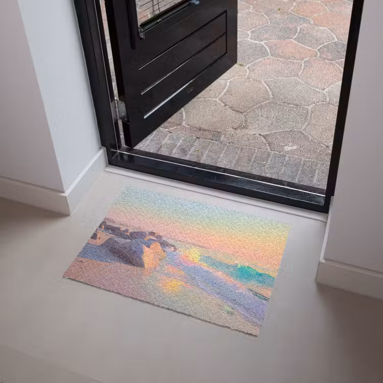 Zomerlicht - Strand - Fonkelende accenten Deurmat klein -sfeer5