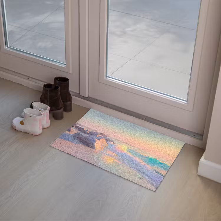 Zomerlicht - Strand - Fonkelende accenten Deurmat klein -sfeer3