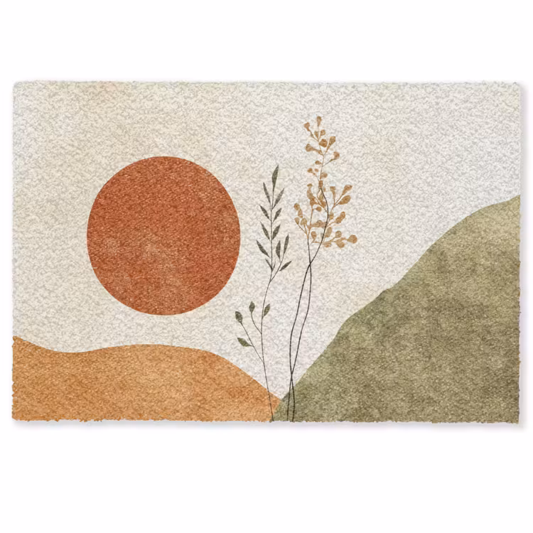 Zon - Abstract - Takken - Oranje Deurmat klein -zkaufland3d