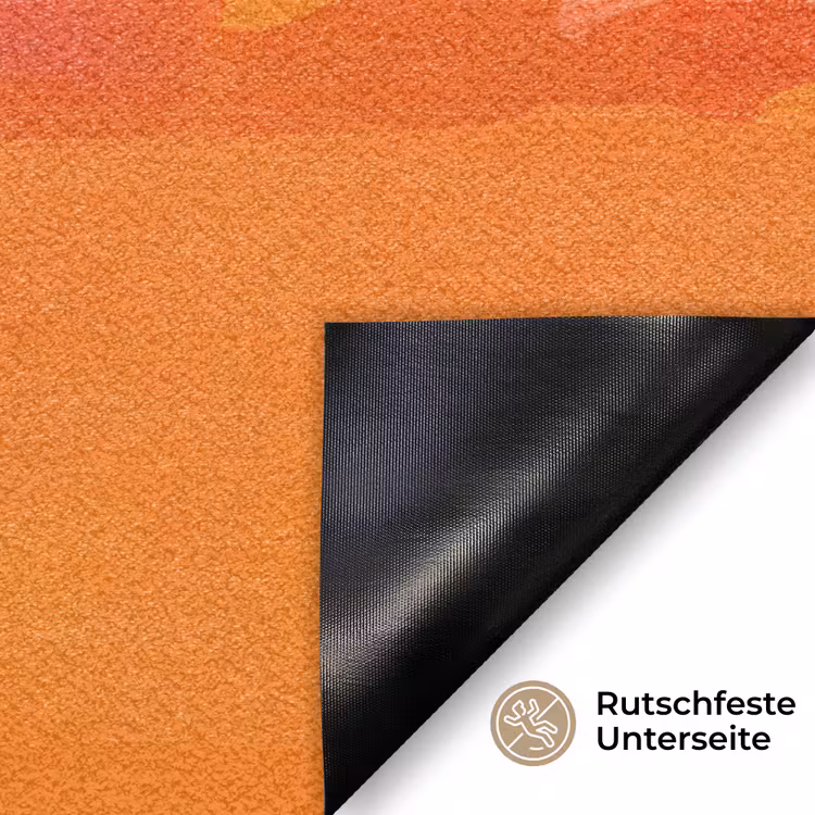 Zon - Abstract - Landschap - Oranje Deurmat klein -antislip_DE