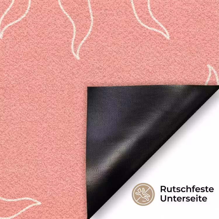 Zonnen - Print - Roze - Wit - Zomer Deurmat klein -antislip_DE
