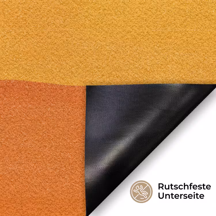 Zon - Heuvels - Abstract - Roze Deurmat klein -antislip_DE