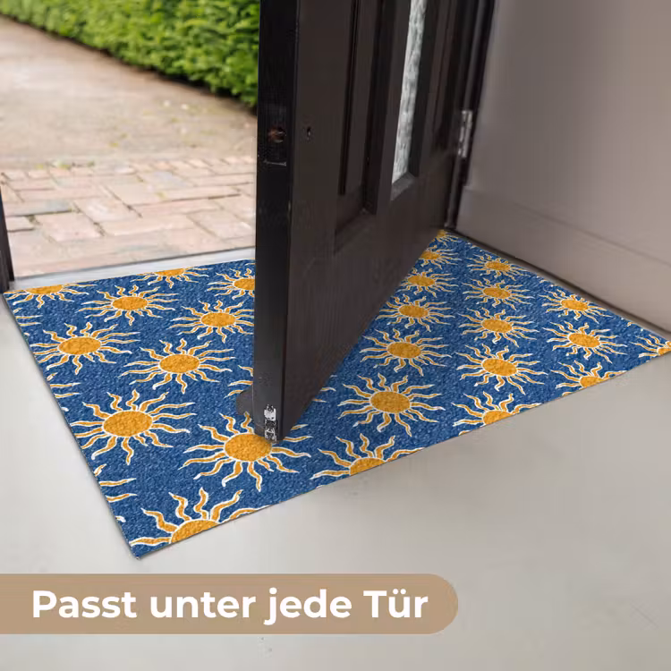 Zon - Patroon - Blauw Deurmat klein 898 -USP_DE