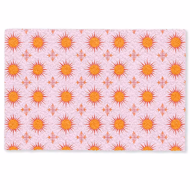 Zon - Patroon - Roze Deurmat klein 898 -zkaufland3d