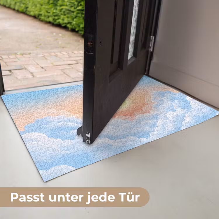 Zon - Vogels - Lucht - Natuur - Geel Deurmat klein -USP_DE