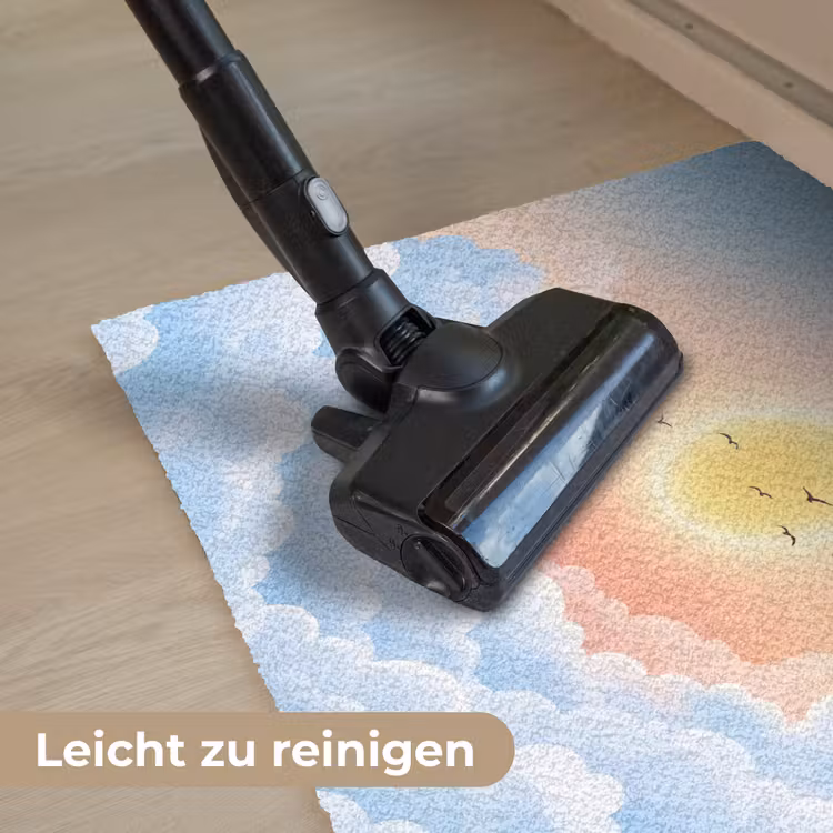 Zon - Vogels - Lucht - Natuur - Geel Deurmat klein -reinigen_DE