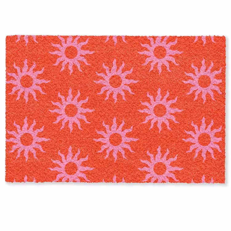 Zonnen - Rood - Roze - Patroon - Zomer Deurmat klein -zkaufland3d