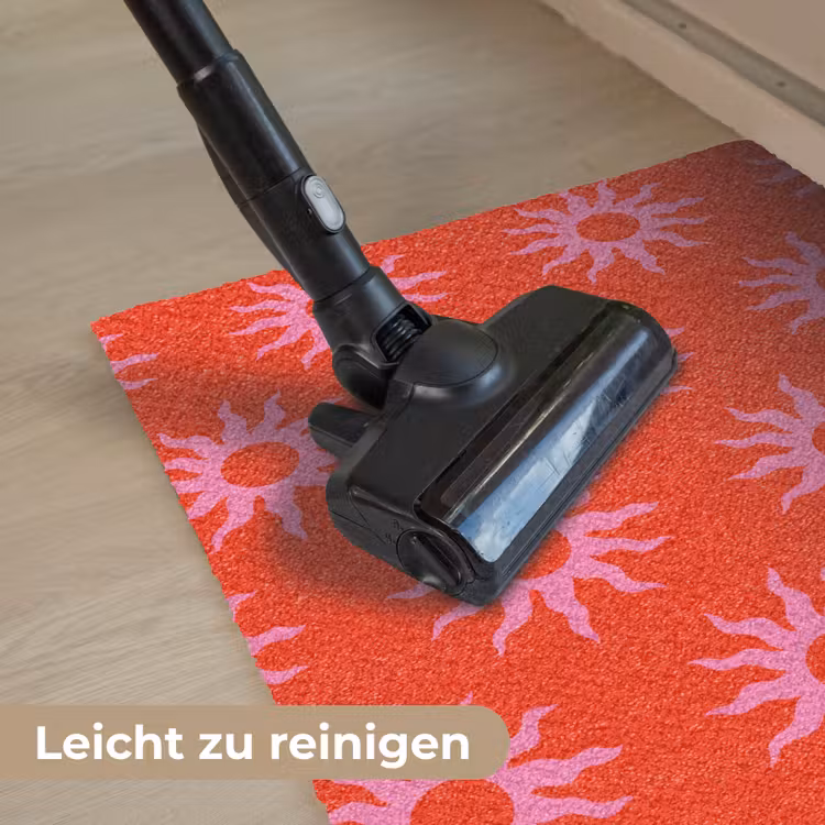 Zonnen - Rood - Roze - Patroon - Zomer Deurmat klein -reinigen_DE