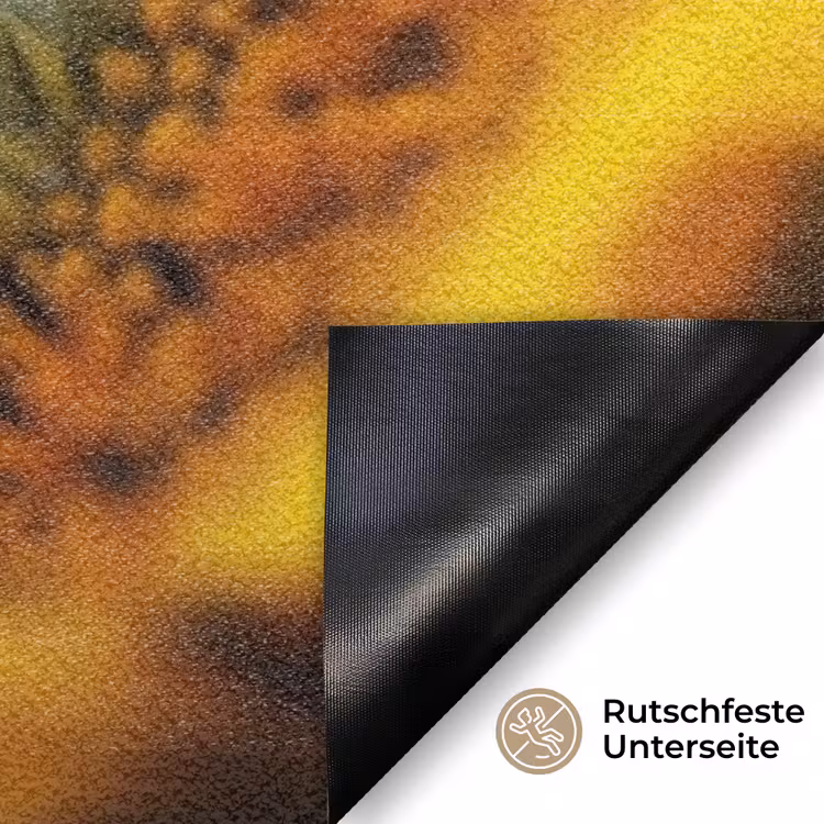 Zonnebloem - Close up - Geel - Quote Deurmat klein -antislip_DE