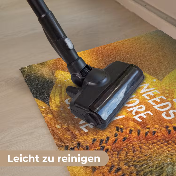 Zonnebloem - Close up - Geel - Quote Deurmat klein -reinigen_DE
