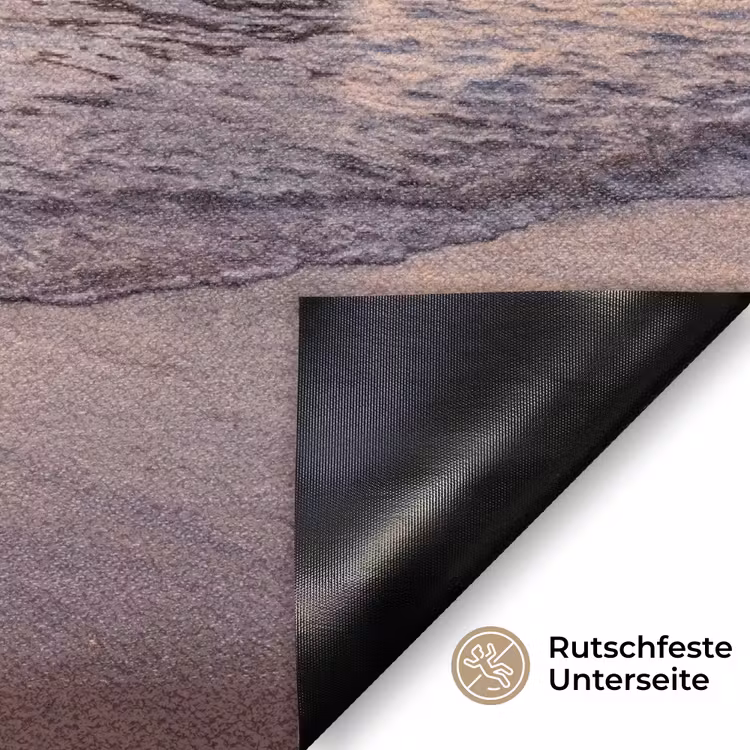 Zonsondergang - Kust - Water - Natuur - Oranje Deurmat klein -antislip_DE