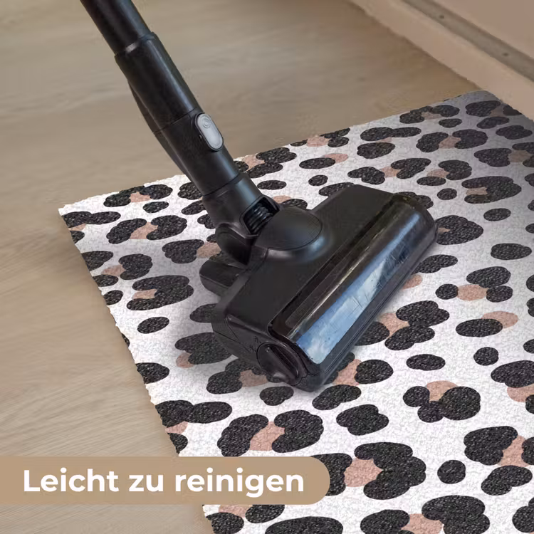 Vlekken - Zwart - Onregelmatig - Luipaard Deurmat klein 898 -reinigen_DE