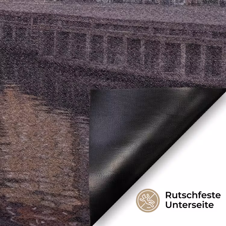 Fußmatte - Stadt – Kanal – Sonnenuntergang – Klassisch – Farbenfroh - Stad - Gracht - Zonsondergang - Klassiek - Kleurrijk Deurmat klein