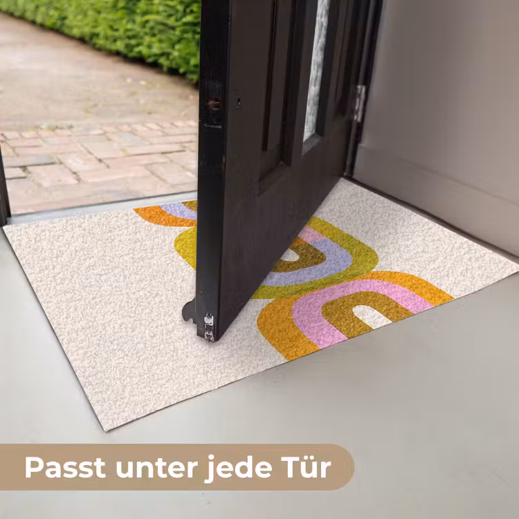 Stapel - Vormen - Geblokt - Oranje Deurmat klein -USP_DE