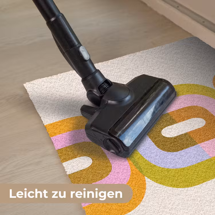 Stapel - Vormen - Geblokt - Oranje Deurmat klein -reinigen_DE