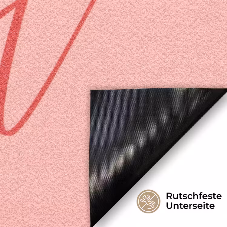 Star girl - Roze - Panter - Ster Deurmat klein -antislip_DE