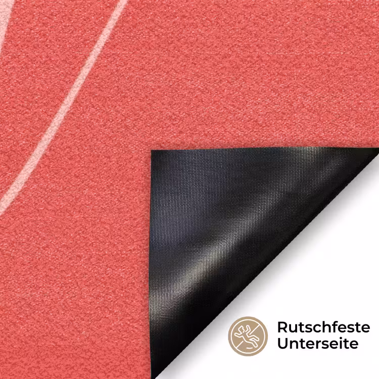 Star girl - Rood - Panter - Ster Deurmat klein -antislip_DE